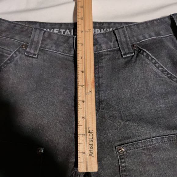 Dovetail Workwear Double Knee Pants Womens Size 8 X 32 Dark Gray Work Wear Denim - Picture 6 of 11